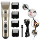 Professional Cat Dog Hair Clipper All Metal Rechargeable Pet Trimmer