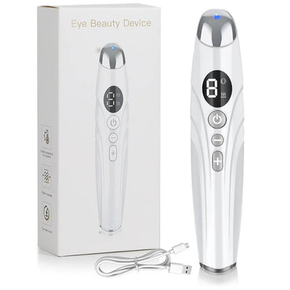 Electric Eye Massager Vibrating Beauty Device Color Light Heating