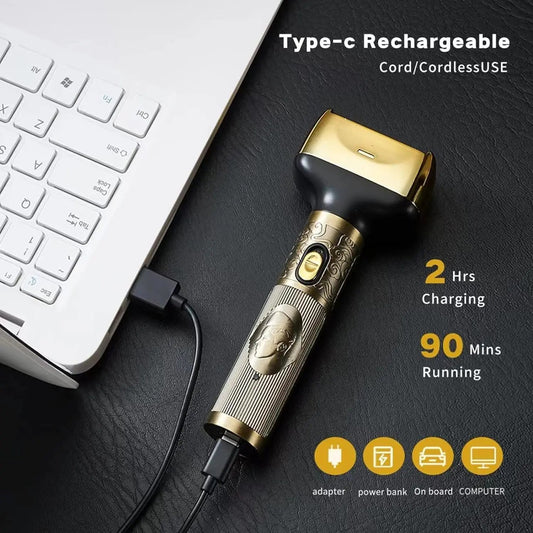 3 in 1 Electric Beard Grooming Waterproof Shaver for Men Cordless