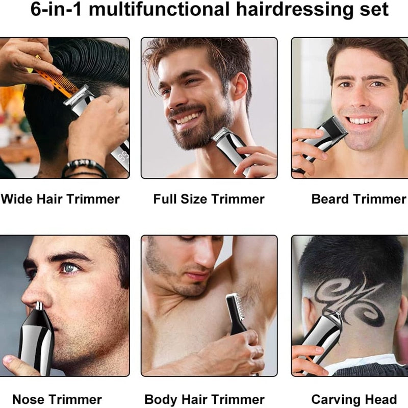 11in1 Multi Hair Trimmer Men Facial Beard Body Grooming Kits Electric