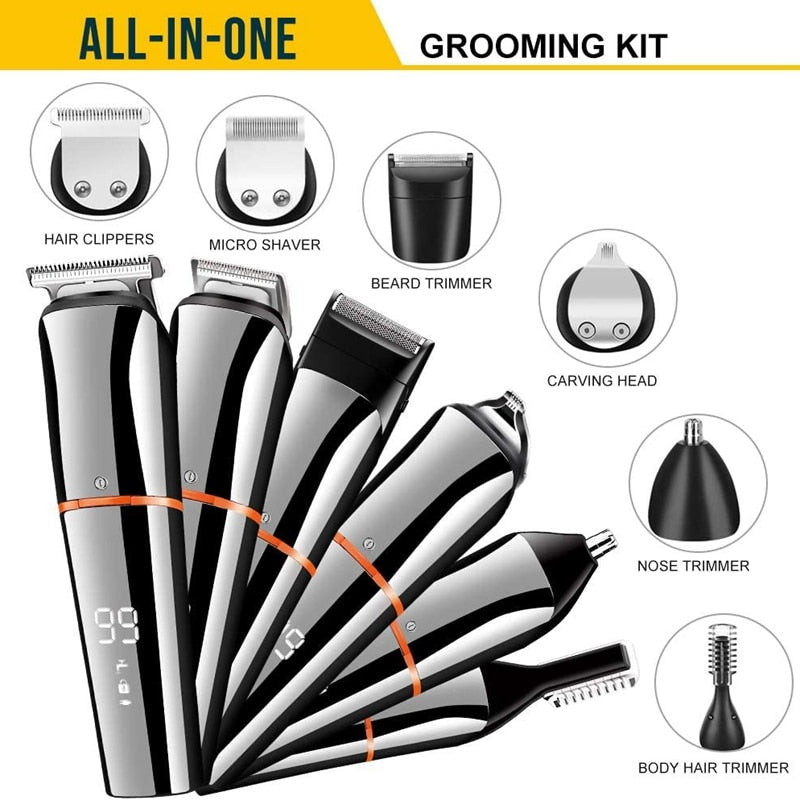 11in1 Multi Hair Trimmer Men Facial Beard Body Grooming Kits Electric
