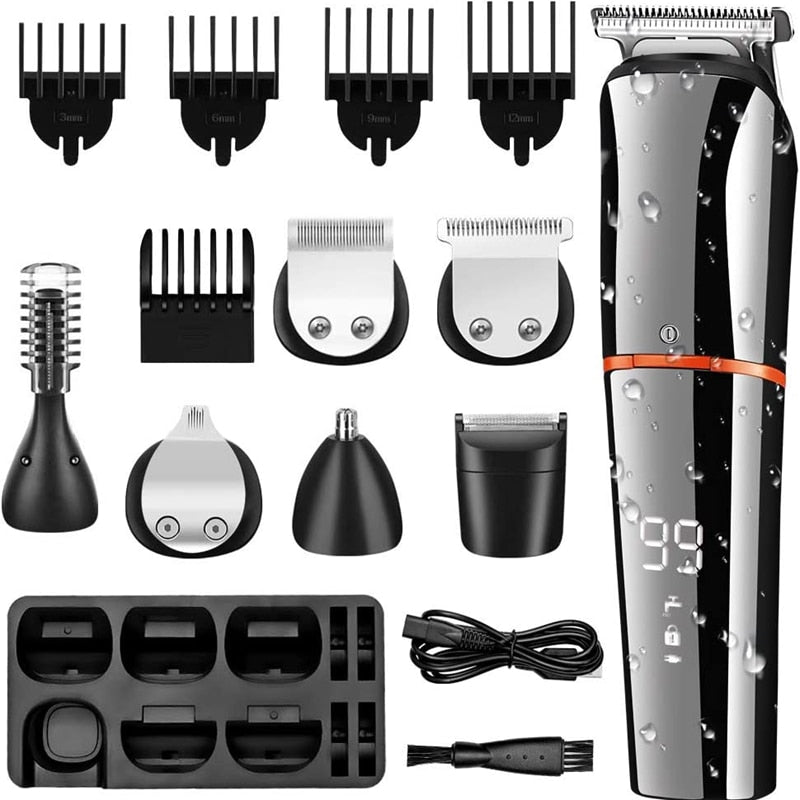 11in1 Multi Hair Trimmer Men Facial Beard Body Grooming Kits Electric