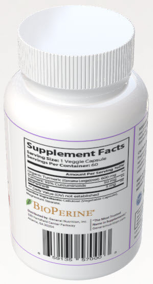 Turmeric w/BioPerine - 650mg