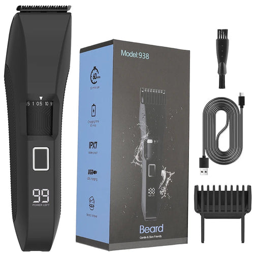 Men's Electric Groin Hair Trimmer Pubic Hair Trimmer Body Grooming