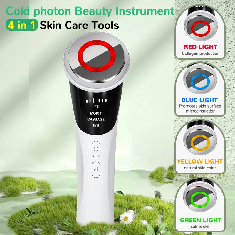 3 Model Face and Neck Massage and Face Beauty Device LED Warm Skin