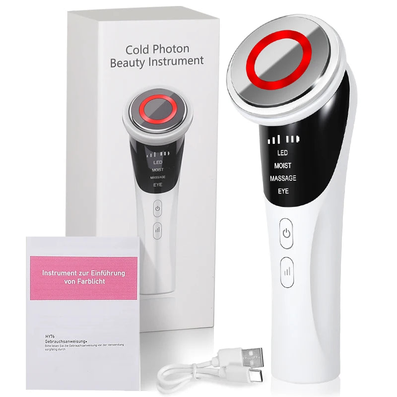 3 Model Face and Neck Massage and Face Beauty Device LED Warm Skin