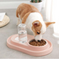 Stainless Steel Pet Bowls with Automatic Water Bottle