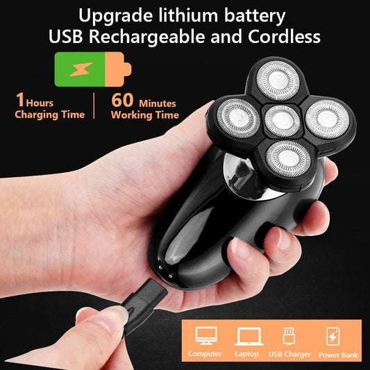 5In1 Facial&body Grooming Set Electric Shaver Hair Trimmer