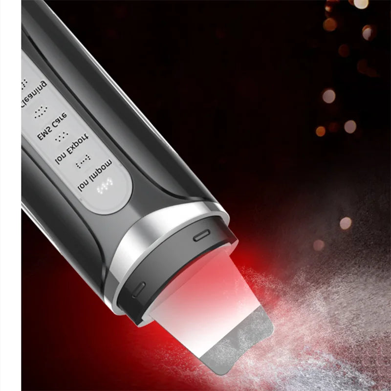 Micro Skin Cleansing Scrubber Ultrasonic Skin Perfecting Facial Red