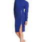 Josefa Convertible Midi - Royal Blue Versatile Dress with Gold Zippers