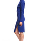 Josefa Convertible Midi - Royal Blue Versatile Dress with Gold Zippers