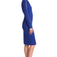Josefa Convertible Midi - Royal Blue Versatile Dress with Gold Zippers