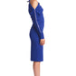 Josefa Convertible Midi - Royal Blue Versatile Dress with Gold Zippers