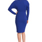 Josefa Convertible Midi - Royal Blue Versatile Dress with Gold Zippers
