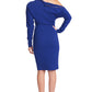 Josefa Convertible Midi - Royal Blue Versatile Dress with Gold Zippers