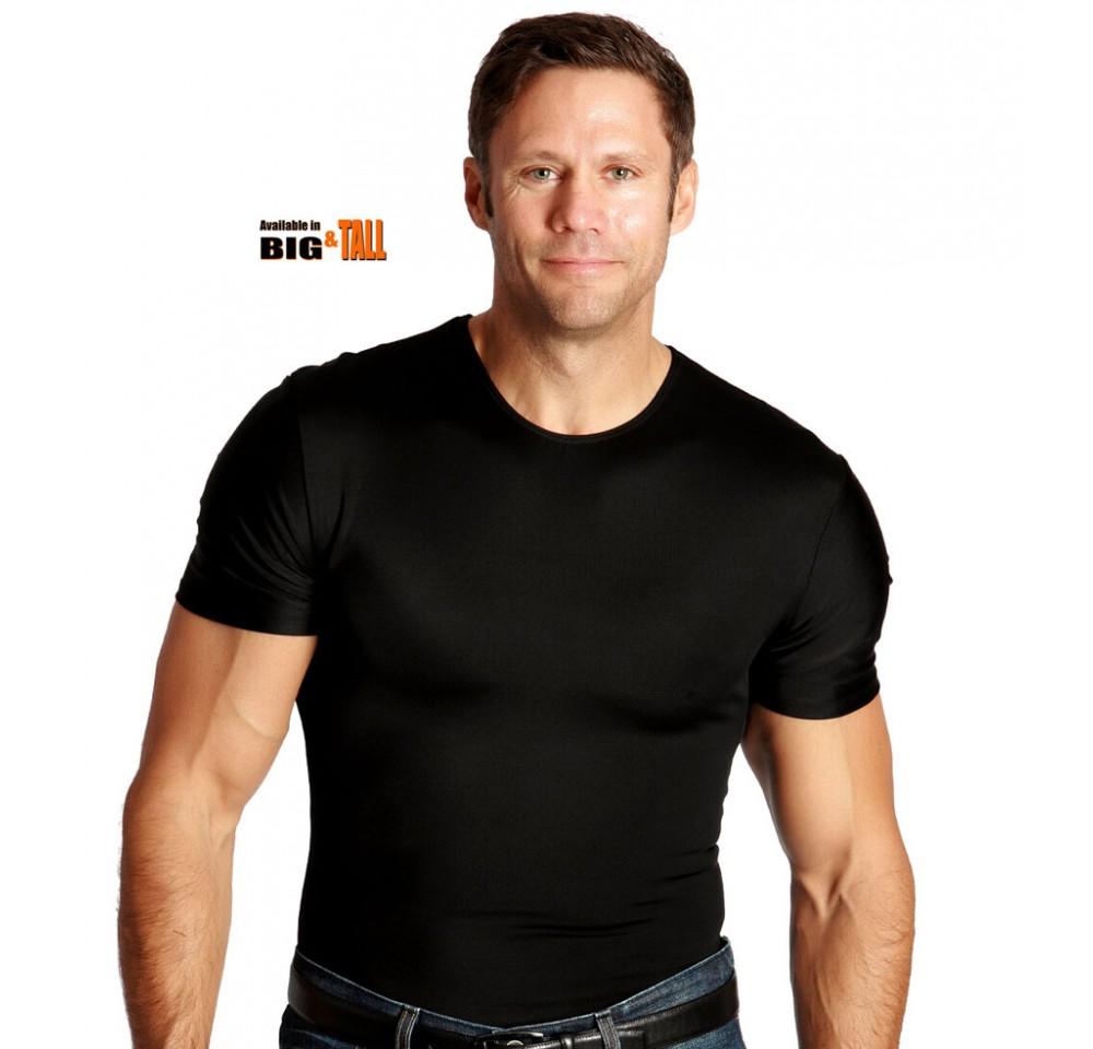 Insta Slim Big & Tall Compression Crew Neck Shirt TS0001BT