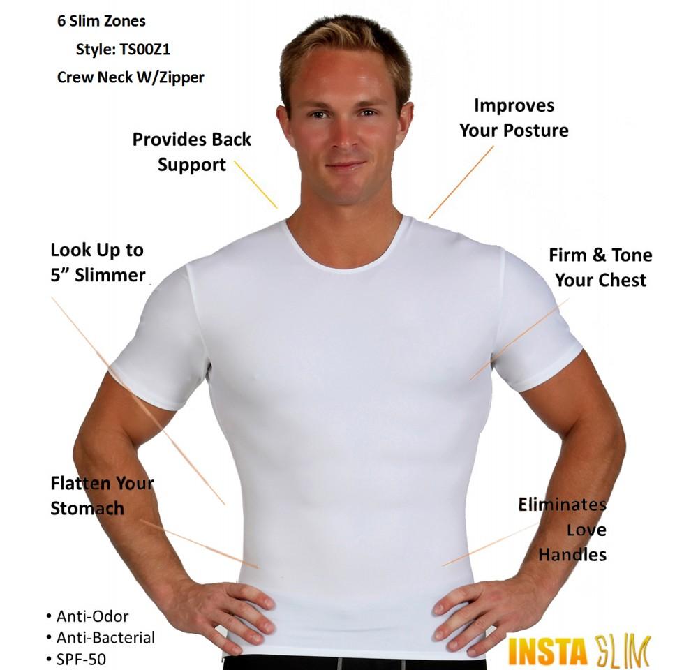 Insta Slim High Compression Crew Neck Shirt TS00Z1