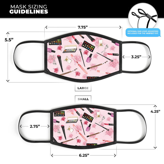 The Pink Out of the MakeUp Bag Pattern - Made in USA Mouth Cover