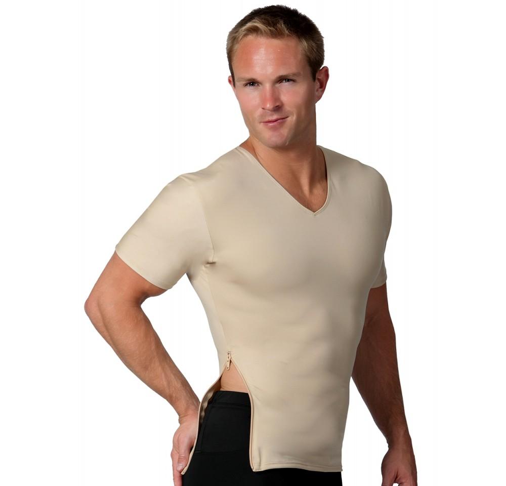 Insta Slim Compression V-Neck with Right Side Zip VS00Z1