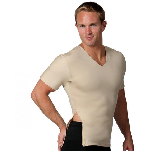 Insta Slim Compression V-Neck with Right Side Zip VS00Z1