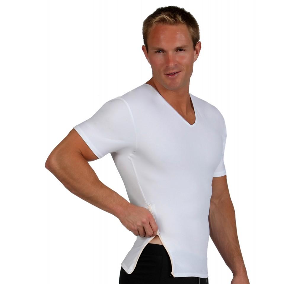 Insta Slim Compression V-Neck with Right Side Zip VS00Z1