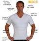 Insta Slim Compression V-Neck with Right Side Zip VS00Z1