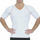 Insta Slim Compression Side & Back Power Mesh Panel V_Neck Shirt