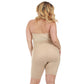 InstantFigure Plus Size Strapless Bandeau Bodyshorts open gusset