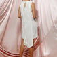 Women's Sleeveless Hi-lo Shift Dress In Ivory
