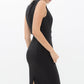 Women's Set Impression Keyhole Front Midi Dress In Black
