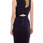 Women's Set Impression Keyhole Front Midi Dress In Black