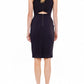 Women's Set Impression Keyhole Front Midi Dress In Black