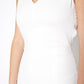 V-neck Sleeveless Bodycon Dress In Ivory