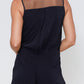 V-Neck Sleeveless Romper In Black
