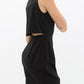 Women's Sleeveless Mesh Front Zipper Dress