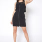 Women's Sleeveless Mesh Front Zipper Dress