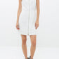 Women's Sleeveless Mesh Front Zipper Dress