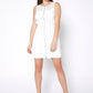 Women's Sleeveless Mesh Front Zipper Dress