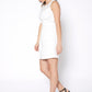 Women's Sleeveless Mesh Front Zipper Dress