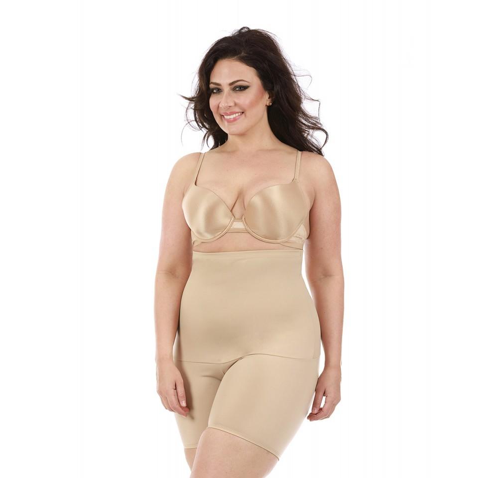 InstantFigure Hi-Waist Shorts Plus Size Shapewear WSH4171C