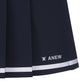 ANEW Golf: Women Half Pleats Under Line Point Skirt - Navy
