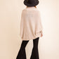Cuddly Bat Sleeve Knit Cardigan Top