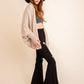 Cuddly Bat Sleeve Knit Cardigan Top