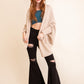 Cuddly Bat Sleeve Knit Cardigan Top