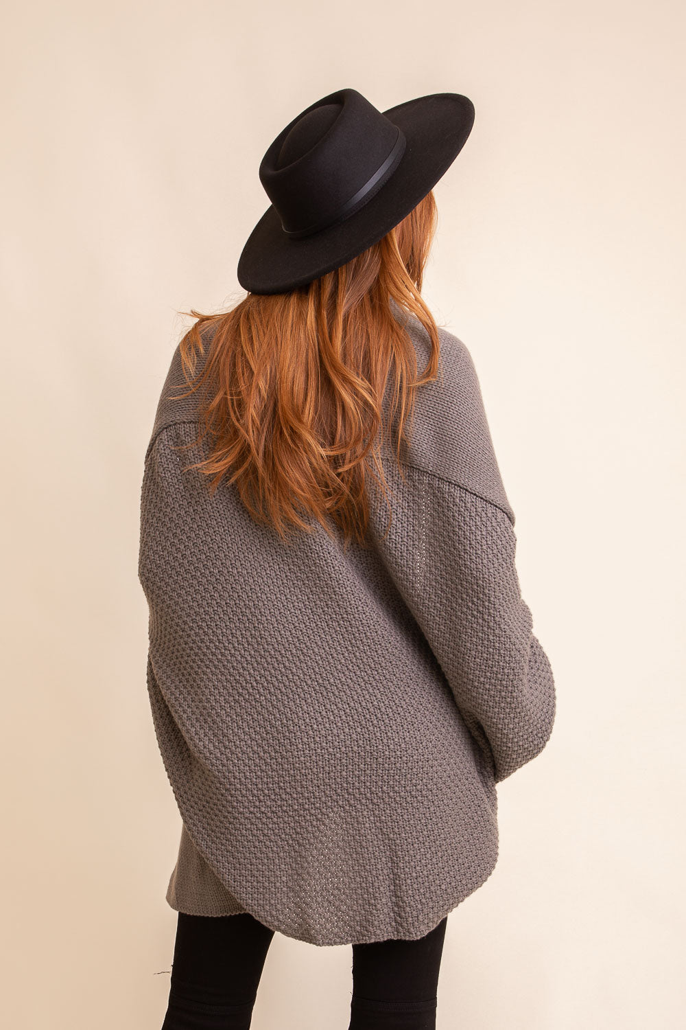 Cuddly Bat Sleeve Knit Cardigan Top