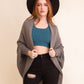 Cuddly Bat Sleeve Knit Cardigan Top