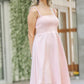 And The Why Smocking Open-Back Sleeveless Midi Dress
