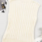 Oatmeal Cable Knit High Neck Sweater Vest Top