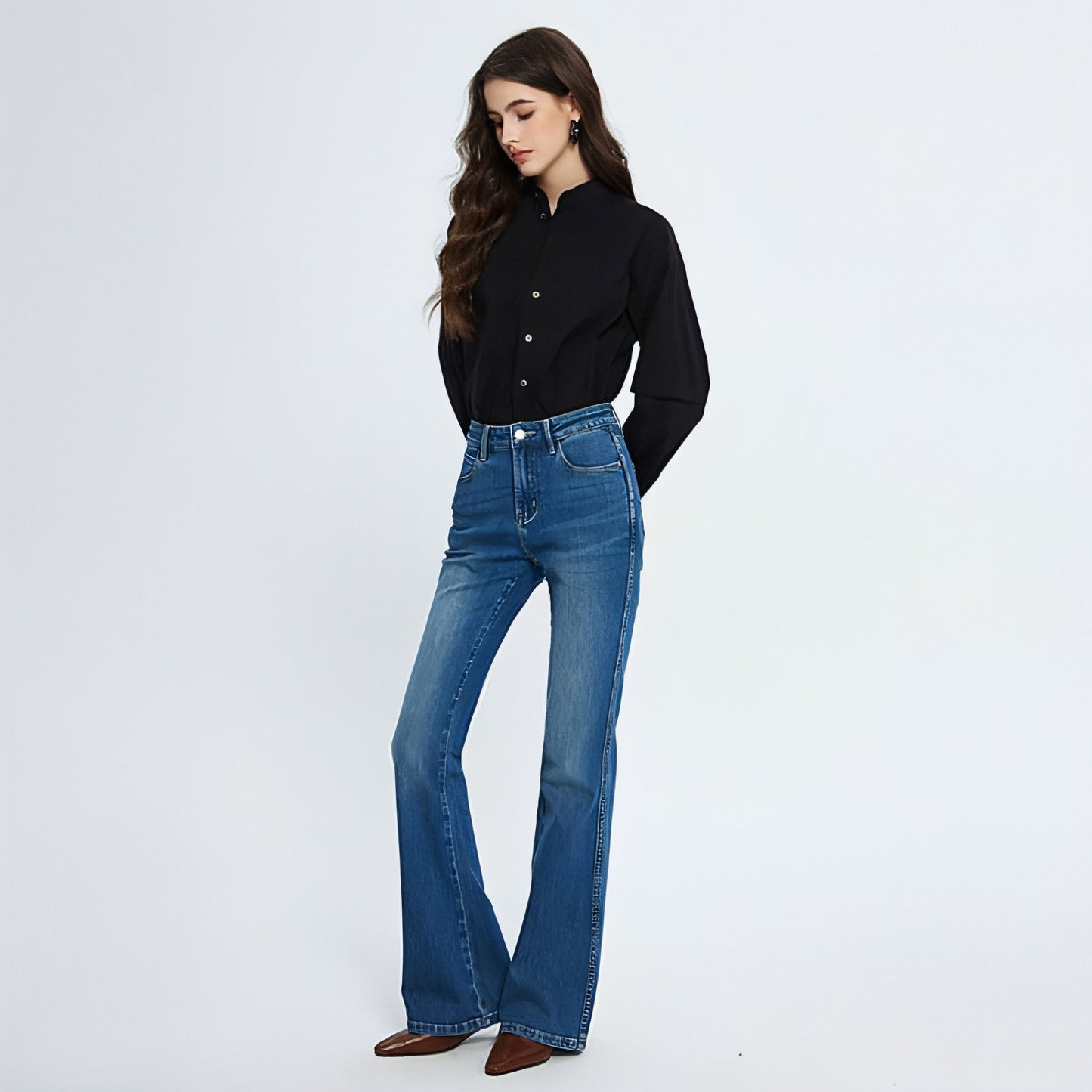 Fashionable Stretch Skinny Bottom Jeans For Women