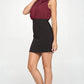 Sleeveless Two-Tone Draped Mini Dress